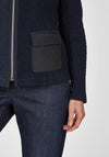 Rabe Full Zip Textured Jacket, Navy