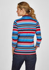 Rabe Half Zip Striped Top, Multi