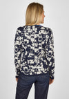 Rabe Abstract Pattern Sweater, Navy & Beige