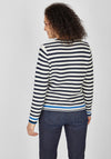 Rabe Stripes & Fade Print Sweater, Navy Multi