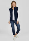 Rabe Drawstring Neck Knitted Body Warmer, Navy