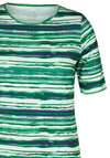 Rabe Round Neck Print Top, Green
