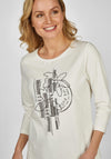 Rabe Flower Print T-shirt, Off-White