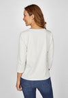 Rabe Bold Print Top, Off-White
