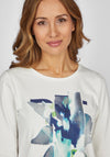Rabe Bold Print Top, Off-White