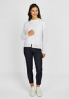 Rabe Ajour Open Knit Cardigan, Off-White