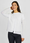Rabe Ajour Open Knit Cardigan, Off-White