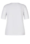 Rabe Round Neck Print T-Shirt, White