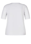 Rabe Round Neck Print T-Shirt, White