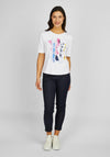 Rabe Embellished Graphic Print T- Shirt, White