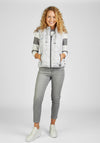 Rabe High Collar Short Padded Gilet Jacket, Grey