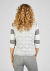 Rabe High Collar Short Padded Gilet Jacket, Grey