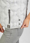Rabe High Collar Short Padded Gilet Jacket, Grey