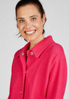 Rabe Snap Button Textured Short Jacket, Pink