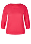 Rabe Round Neck Textured Sweater, Pink