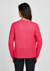 Rabe Ajour Open Knit Cardigan, Pink