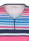 Rabe Half Zip Striped Top, Multi