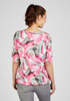 Rabe Elasticated Hem Print Top, Pink