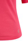 Rabe Round Neck Ribbed Top, Pink