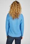 Rabe Knit Zip Through Jacket, Blue