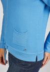 Rabe Knit Zip Through Jacket, Blue