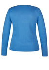Rabe Graphic Print Rhinestone Knit Jumper, Blue