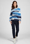 Rabe Abstract Stripe Knit Jumper, Blue
