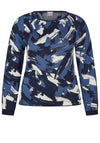 Rabe Rhinestone Printed Knit Jumper, Navy
