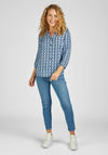 Rabe Lightweight Geo Print Shirt, Blue