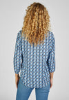Rabe Lightweight Geo Print Shirt, Blue