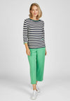 Rabe Chest Pocket Striped Knit Sweater, Navy