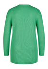 Rabe Embellished Long Open Knit Cardigan, Green