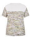 Rabe Rhinestone Text Print Top, White