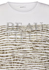Rabe Rhinestone Text Print Top, White