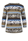 Rabe Multi Print Ribbed Sweatshirt, Khaki
