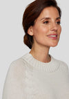 Rabe Round Neck Knitted Jumper, Cream