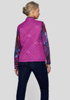 Rabe Lightly Quilted Zip Up Gilet, Purple