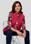 Rabe Stitch Detail Lightweight Gilet, Fuchsia