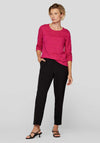 Rabe Ruched Jersey Knit Top, Fuchsia