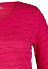 Rabe Ruched Jersey Knit Top, Fuchsia