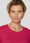 Rabe Ruched Jersey Knit Top, Fuchsia