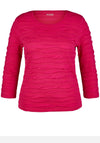 Rabe Ruched Jersey Knit Top, Fuchsia