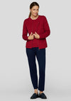 Rabe Textured Short Jersey Jacket, Deep Red
