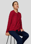 Rabe Textured Short Jersey Jacket, Deep Red
