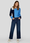 Rabe Colour Block Jumper, Blue