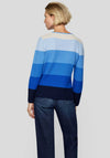 Rabe Embroidered Striped Jumper, Blue
