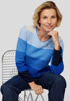 Rabe Embroidered Striped Jumper, Blue