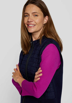 Rabe Lightly Padded Gilet, Navy