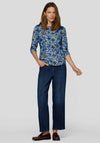 Rabe Botanical Print Top, Blue