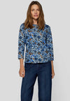 Rabe Botanical Print Top, Blue